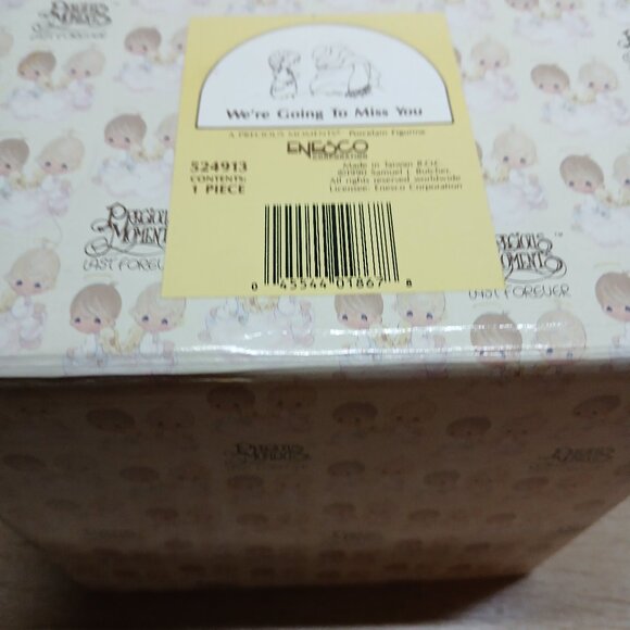 NWT Precious Moments We're Going to Miss You Christmas Holiday Ceramic Figurine - Picture 16 of 16